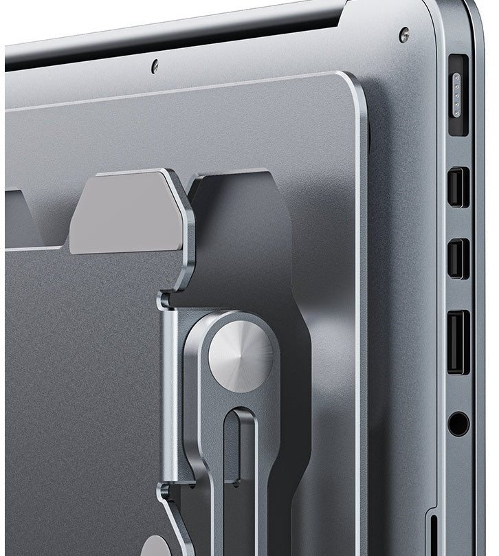 Support d'ordinateur portable réglable en alliage d'aluminium - Porte-ordinateur portable portable compatible - IVOIRART.COM