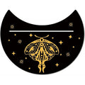Support en bois noir forme nouvelle lune pour pince à cartes de tarot décorum - IVOIRART.COM