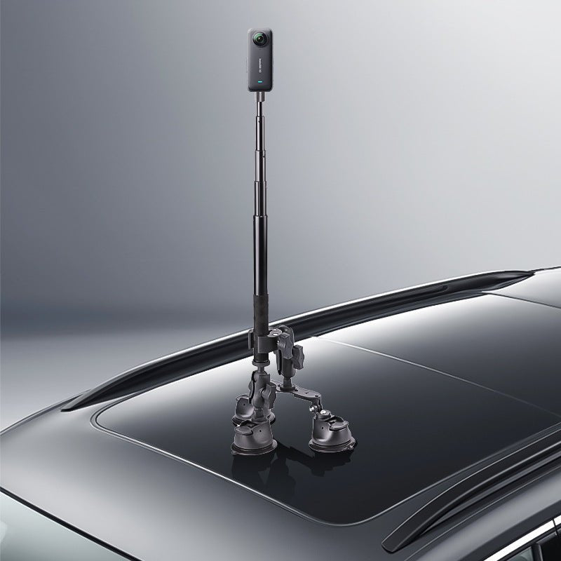 Support Fixe à Ventouse pour Toit de Voiture avec Angle de Vue Panoramique Caméra - IVOIRART.COM
