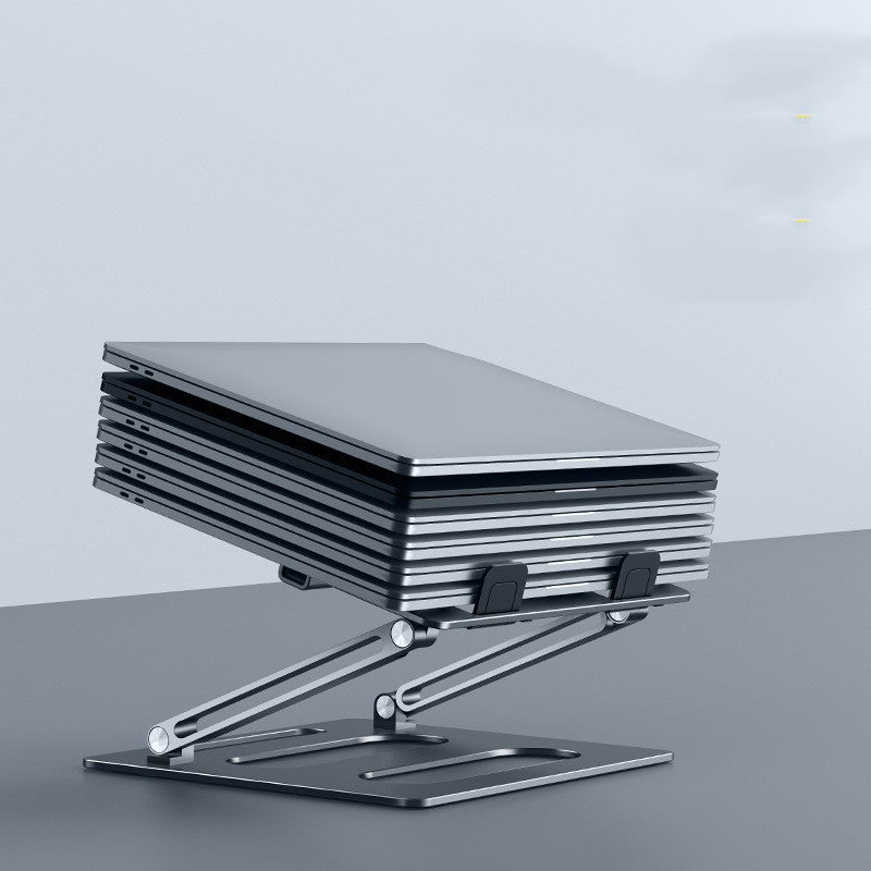 Support métallique réglable pour ordinateur portable, bureau avec table élévatrice - IVOIRART.COM