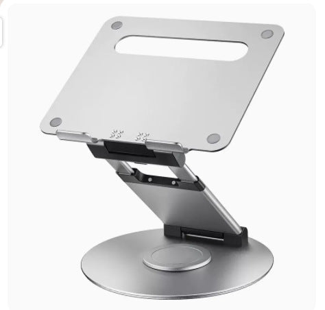 Support Ordinateur Portable en Alliage d'Aluminium, Base de Bureau Ajustable, Rotation 360° - IVOIRART.COM