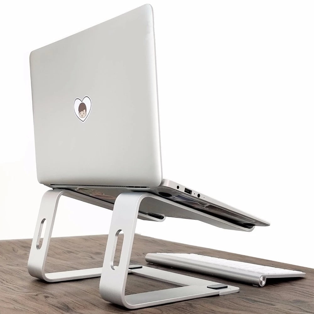 Support ordinateur portable en alliage d'aluminium élégant et robuste pour bureau - IVOIRART.COM