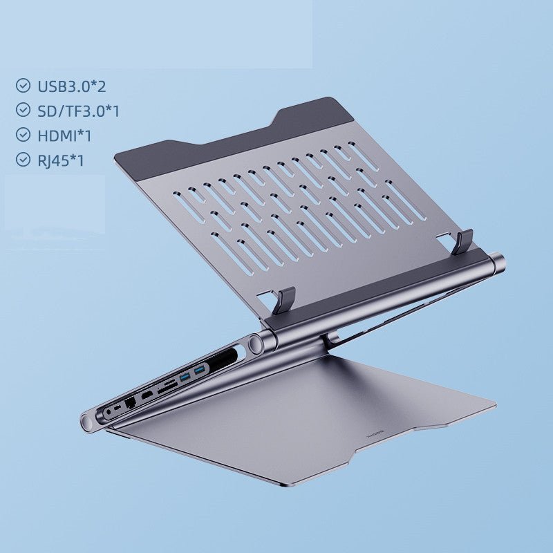 Support pour ordinateur portable avec station d'accueil 8-en-1 multifonctionnelle - IVOIRART.COM