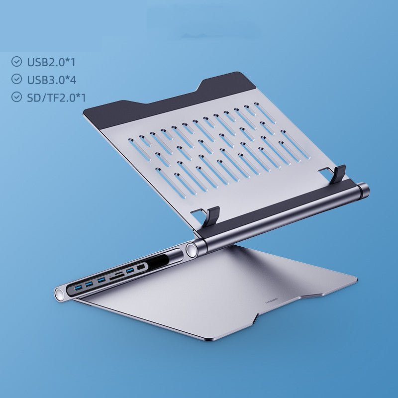 Support pour ordinateur portable avec station d'accueil 8-en-1 multifonctionnelle - IVOIRART.COM