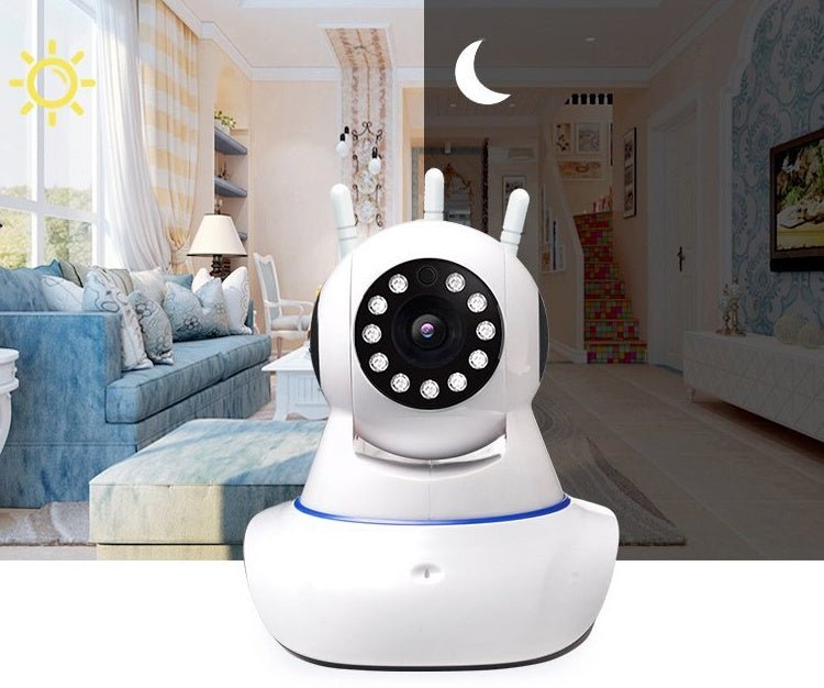 Surveillance à distance sans fil avec caméra haute définition 1080P et vision nocturne - IVOIRART.COM