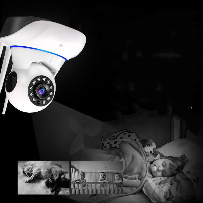 Surveillance à distance sans fil avec caméra haute définition 1080P et vision nocturne - IVOIRART.COM