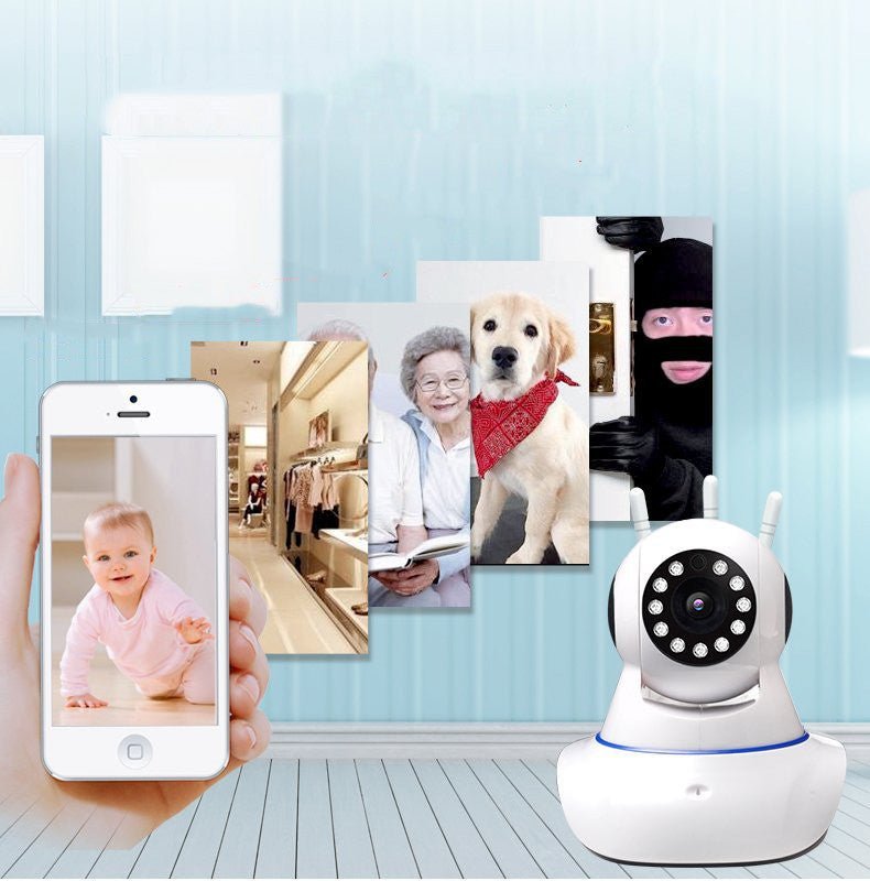 Surveillance à distance sans fil avec caméra haute définition 1080P et vision nocturne - IVOIRART.COM