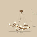 Suspension décorative en branche d'arbre style Zen japonais Wabi-sabi pour restaurant - IVOIRART.COM