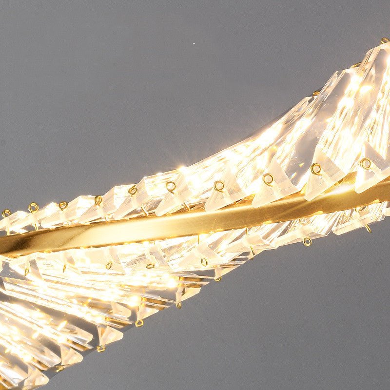 Suspension italienne minimaliste créative en cristal LED pour table à manger -3C - IVOIRART.COM