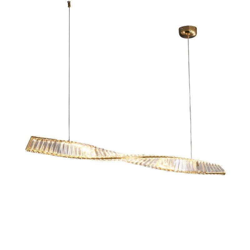 Suspension italienne minimaliste créative en cristal LED pour table à manger -3C - IVOIRART.COM
