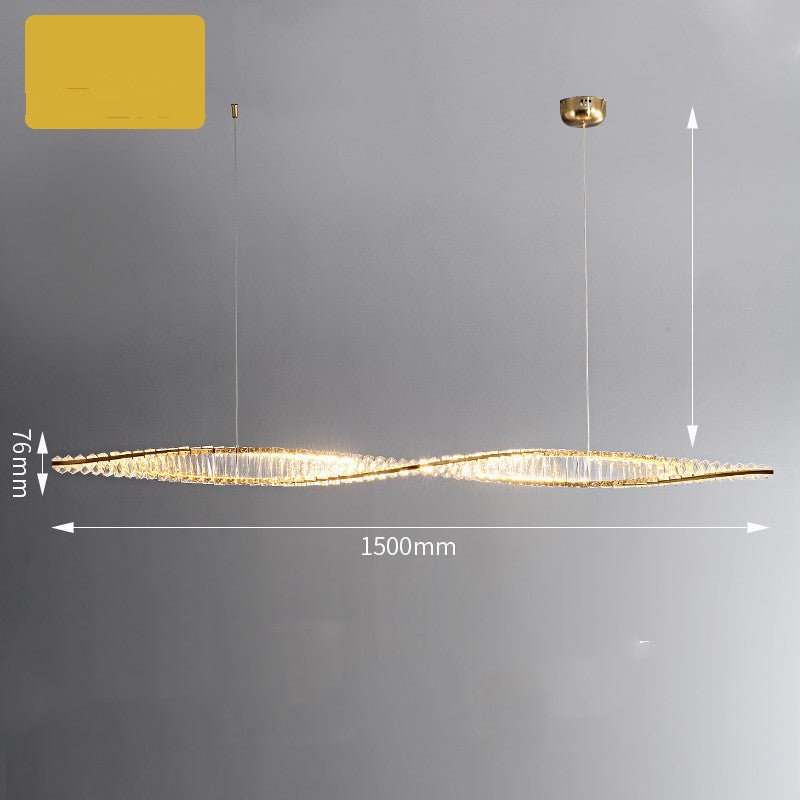 Suspension italienne minimaliste créative en cristal LED pour table à manger -3C - IVOIRART.COM