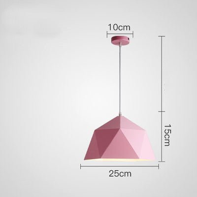 Suspensions Créatives Colorées Petites aux Formes Géométriques en Fer - IVOIRART.COM