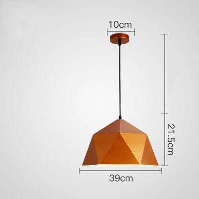 Suspensions Créatives Colorées Petites aux Formes Géométriques en Fer - IVOIRART.COM