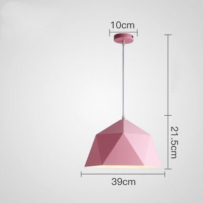 Suspensions Créatives Colorées Petites aux Formes Géométriques en Fer - IVOIRART.COM