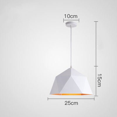 Suspensions Créatives Colorées Petites aux Formes Géométriques en Fer - IVOIRART.COM