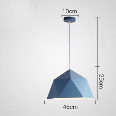 Suspensions Créatives Colorées Petites aux Formes Géométriques en Fer - IVOIRART.COM