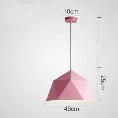 Suspensions Créatives Colorées Petites aux Formes Géométriques en Fer - IVOIRART.COM