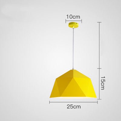 Suspensions Créatives Colorées Petites aux Formes Géométriques en Fer - IVOIRART.COM