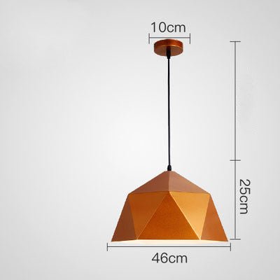 Suspensions Créatives Colorées Petites aux Formes Géométriques en Fer - IVOIRART.COM