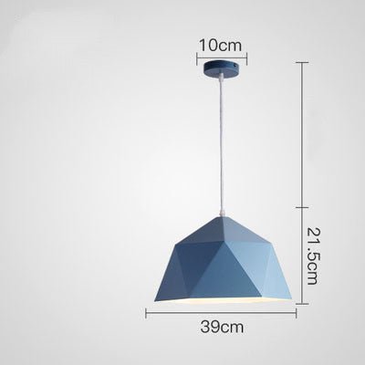 Suspensions Créatives Colorées Petites aux Formes Géométriques en Fer - IVOIRART.COM