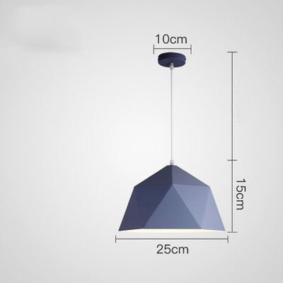 Suspensions Créatives Colorées Petites aux Formes Géométriques en Fer - IVOIRART.COM