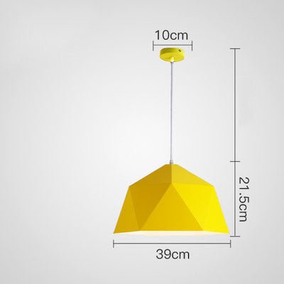 Suspensions Créatives Colorées Petites aux Formes Géométriques en Fer - IVOIRART.COM