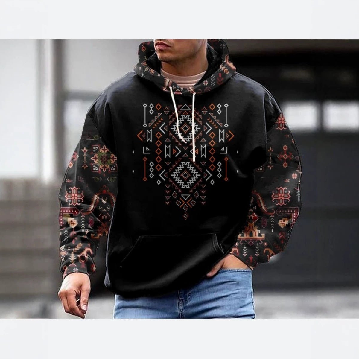 Sweat à capuche décontracté pour homme, manches longues, confortable et stylé - IVOIRART.COM