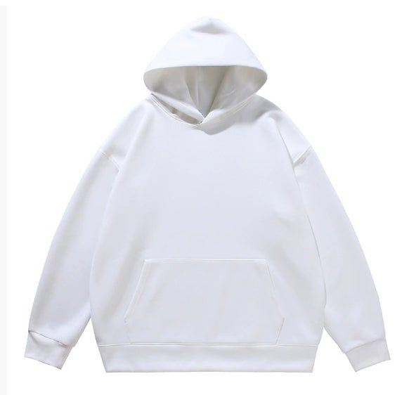 Sweat à capuche matelassé en velours pour hommes et femmes aux épaules larges et coupe ample - IVOIRART.COM
