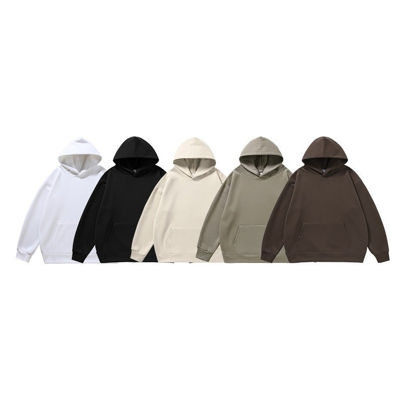 Sweat à capuche matelassé en velours pour hommes et femmes aux épaules larges et coupe ample - IVOIRART.COM