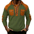 Sweat à capuche pour homme en tissu gaufré à manches longues, style décontracté - IVOIRART.COM