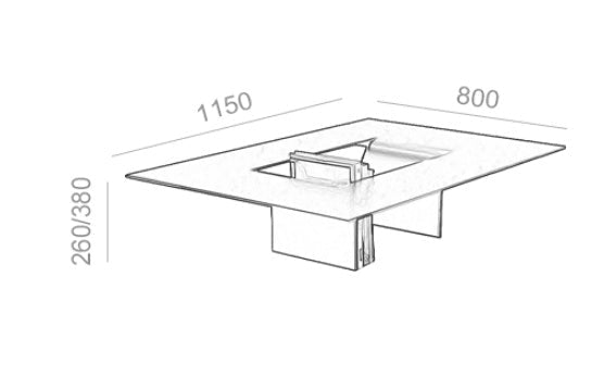 Table d'appoint en métal pour salon moderne — finition laquée piano, robuste chic - IVOIRART.COM