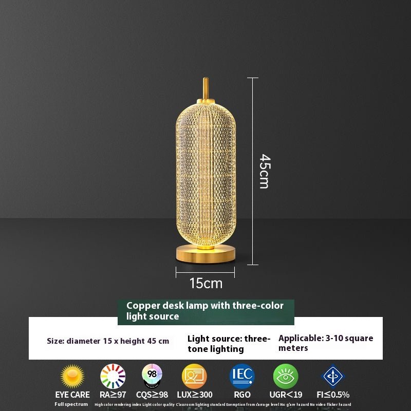 Table Lamp Bedroom Creative Simple Bedside LED Lamp - IVOIRART.COM
