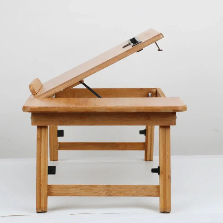 Table pliante idéale pour un lit surélevé en bambou simple – petit modèle 50 cm - IVOIRART.COM