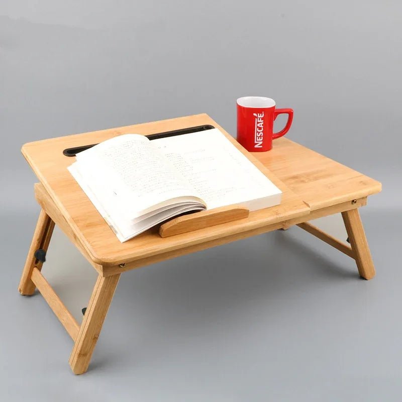 Table pliante idéale pour un lit surélevé en bambou simple – petit modèle 50 cm - IVOIRART.COM