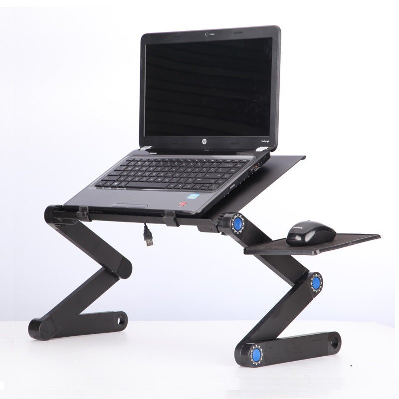 Table pour ordinateur portable avec support ergonomique pliable réglable et tapis de souris - IVOIRART.COM