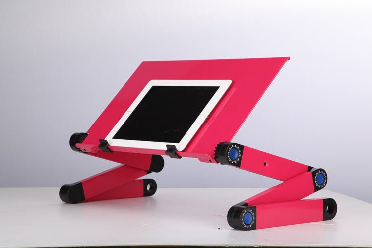 Table pour ordinateur portable avec support ergonomique pliable réglable et tapis de souris - IVOIRART.COM