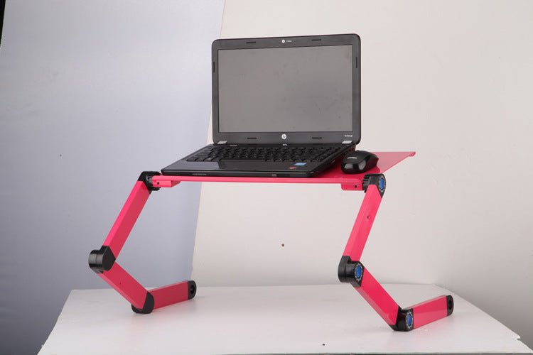 Table pour ordinateur portable avec support ergonomique pliable réglable et tapis de souris - IVOIRART.COM