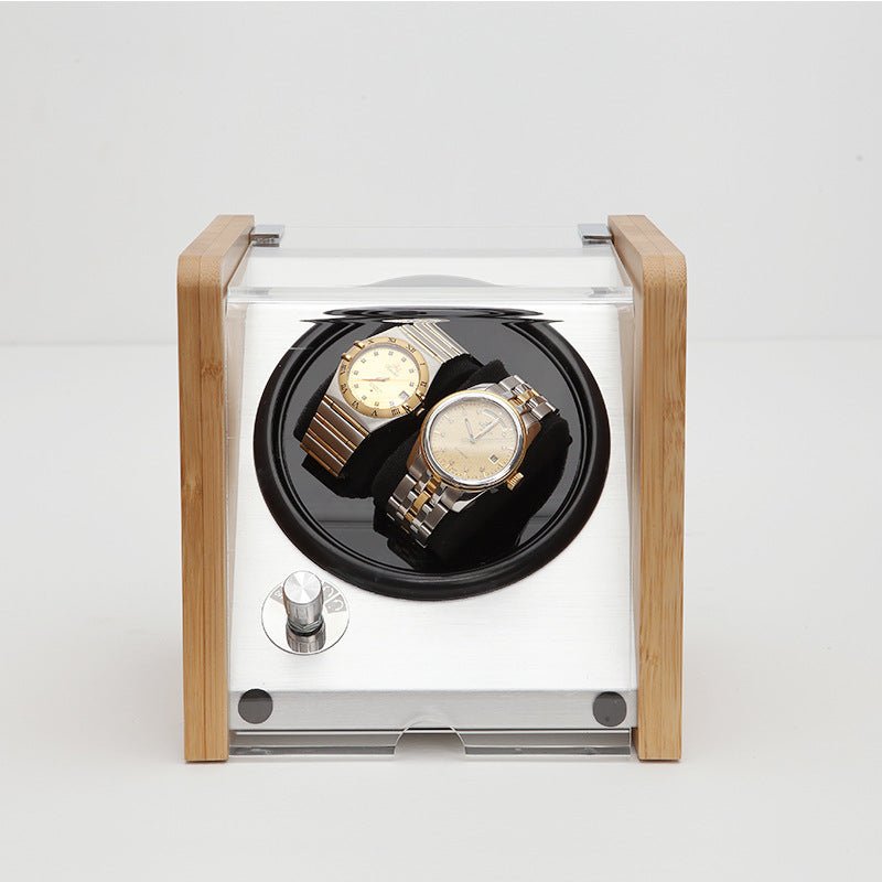 Table tournante mécanique pour montres avec boîte de rangement élégante - IVOIRART.COM