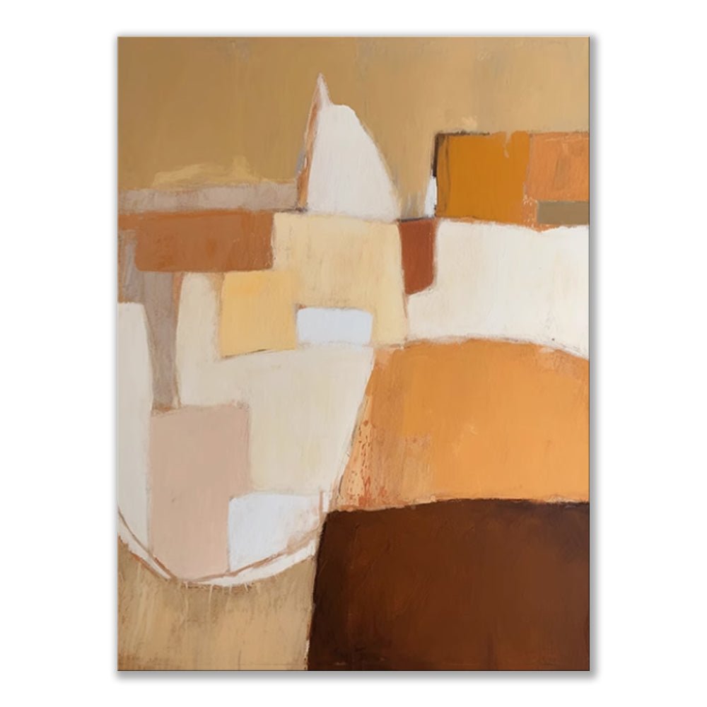 Tableau Huile Abstrait fait main sur Toile - Sans Cadre, Déco Salon & Chambre XL - IVOIRART.COM