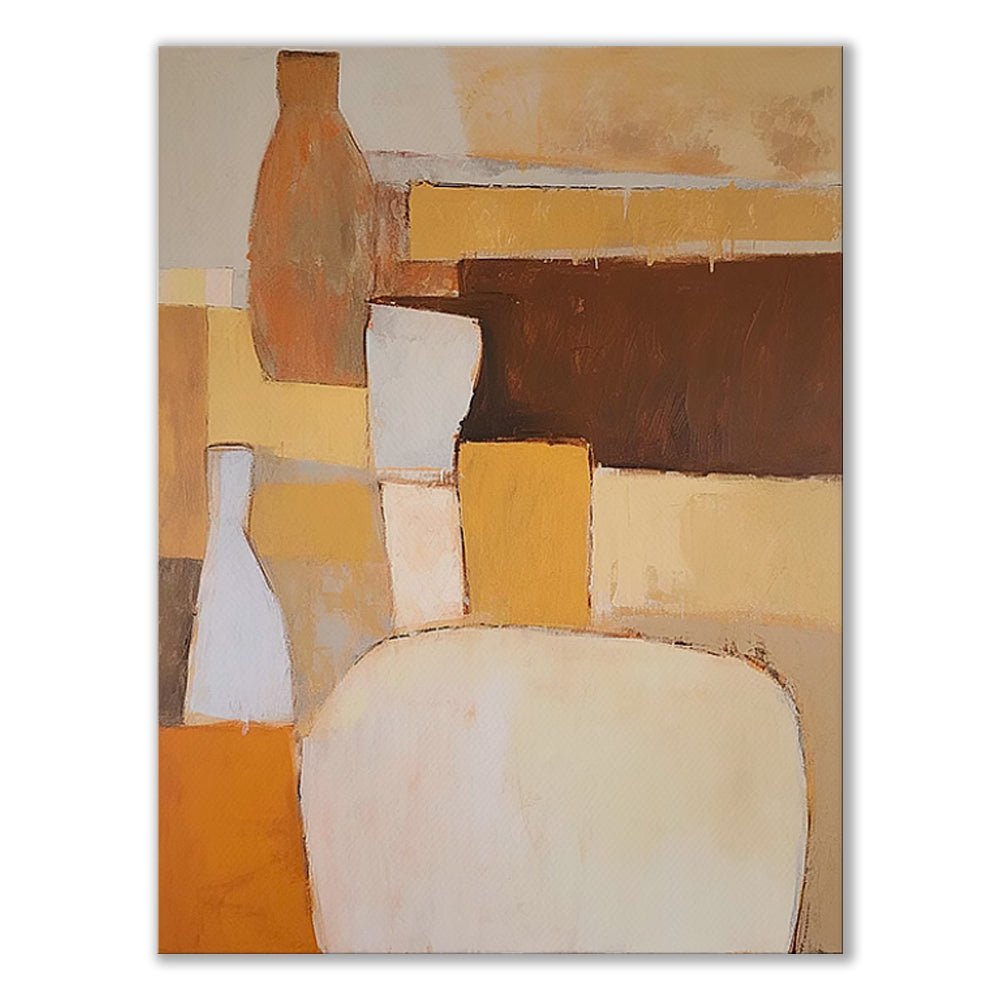 Tableau Huile Abstrait fait main sur Toile - Sans Cadre, Déco Salon & Chambre XL - IVOIRART.COM