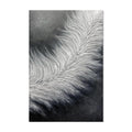 Tableau huile abstrait noir et blanc fait main sur toile moderne grand format XL - IVOIRART.COM