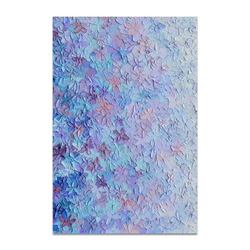 Tableau moderne floral peint à la main - Toile huile abstraite blocs de couleurs! - IVOIRART.COM