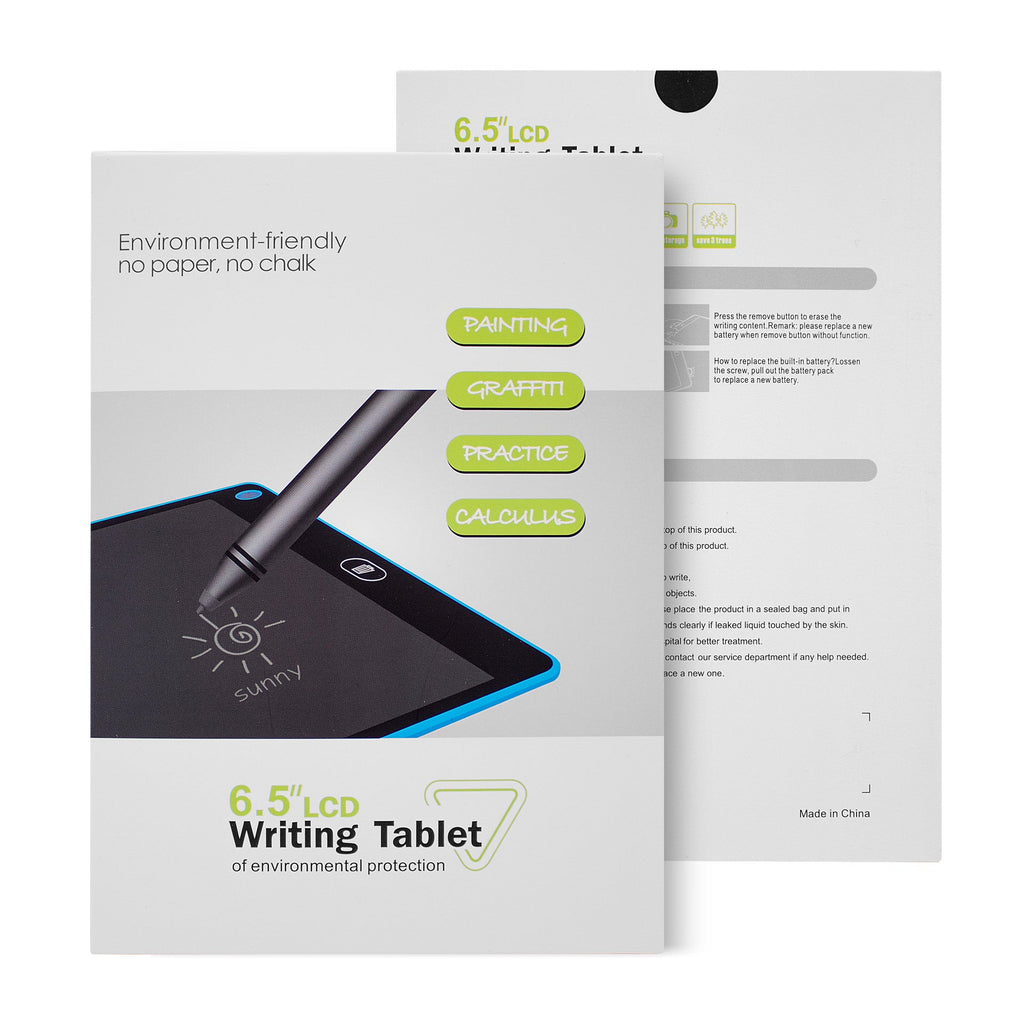 Tablette d'écriture LCD pour enfants 6,5 pouces - Dessin graffiti réutilisable!! - IVOIRART.COM