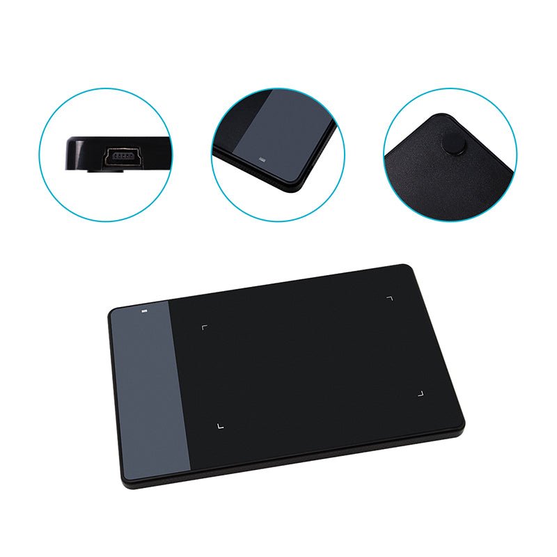 Tablette graphique électronique HUION 420 – Zone de travail 10,2 x 5,7 cm, haute précision - IVOIRART.COM