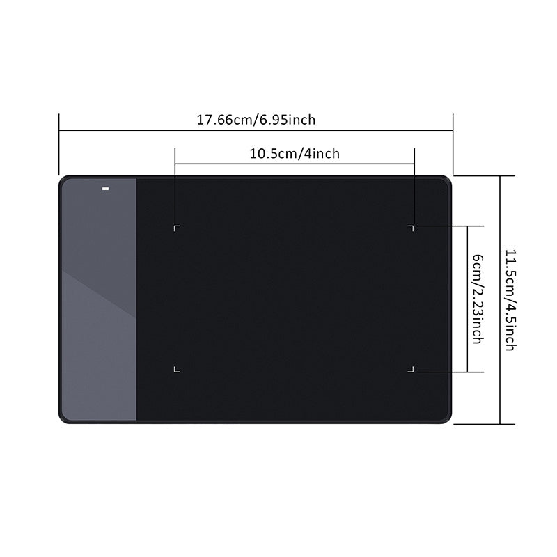 Tablette graphique électronique HUION 420 – Zone de travail 10,2 x 5,7 cm, haute précision - IVOIRART.COM