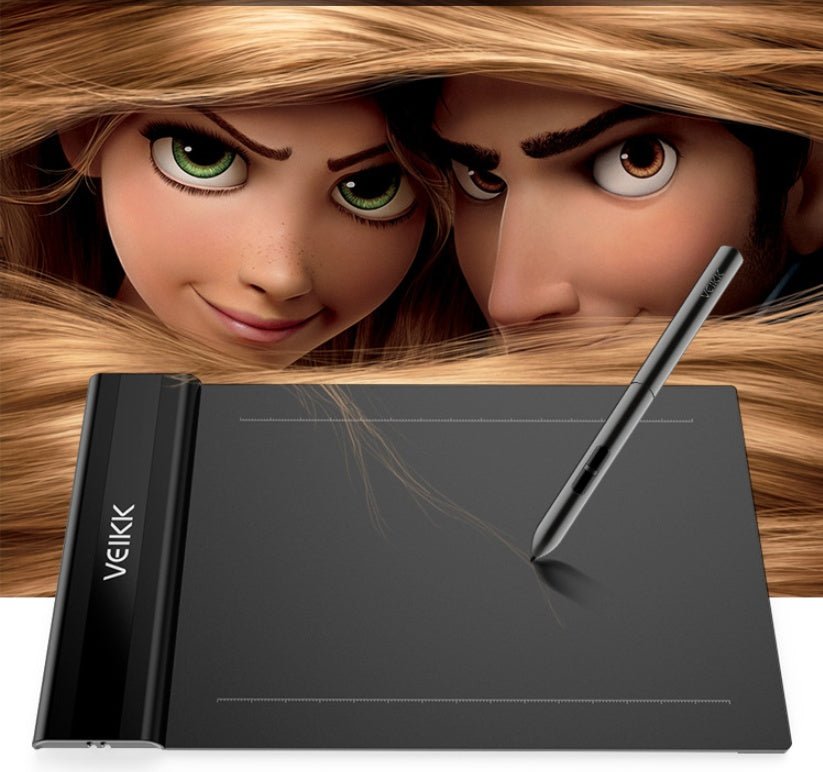 Tablette Graphique Électronique S640 USB avec Stylet Sans Batterie et Haute Sensibilité - IVOIRART.COM