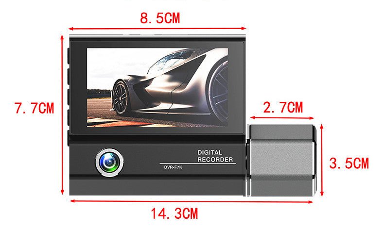 Tachygraphe 3 Lentilles Vidéo HD 1080P pour Voiture – Enregistrement Full HD Plus - IVOIRART.COM
