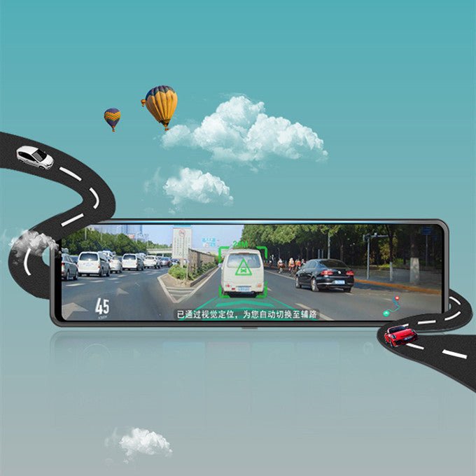 Tachygraphe Rétroviseur enregistreur double - GPS, Bluetooth, Caméra 170° HD Dual - IVOIRART.COM
