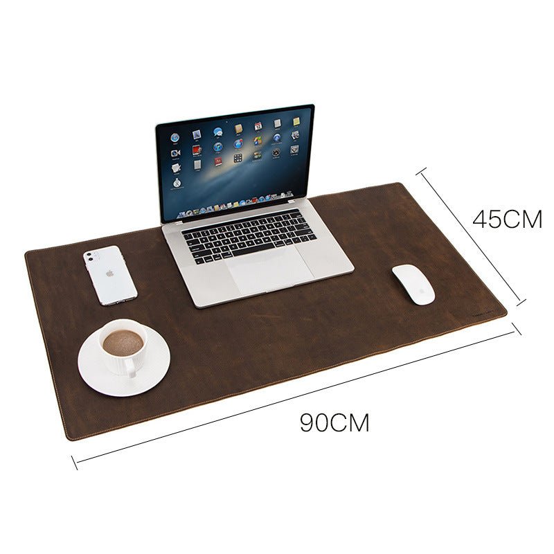 Tapis de bureau extra large antidérapant en cuir pour ordinateur de bureau - IVOIRART.COM