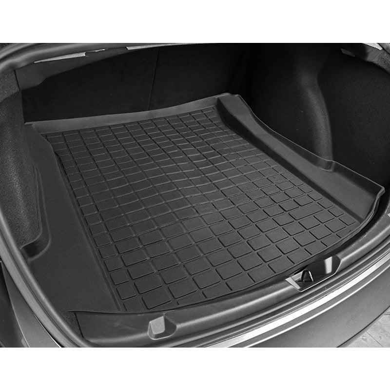 Tapis de coffre en TPE pour Tesla Model 3, tapis de sol arrière noir, durable et écologique, protection efficace - IVOIRART.COM